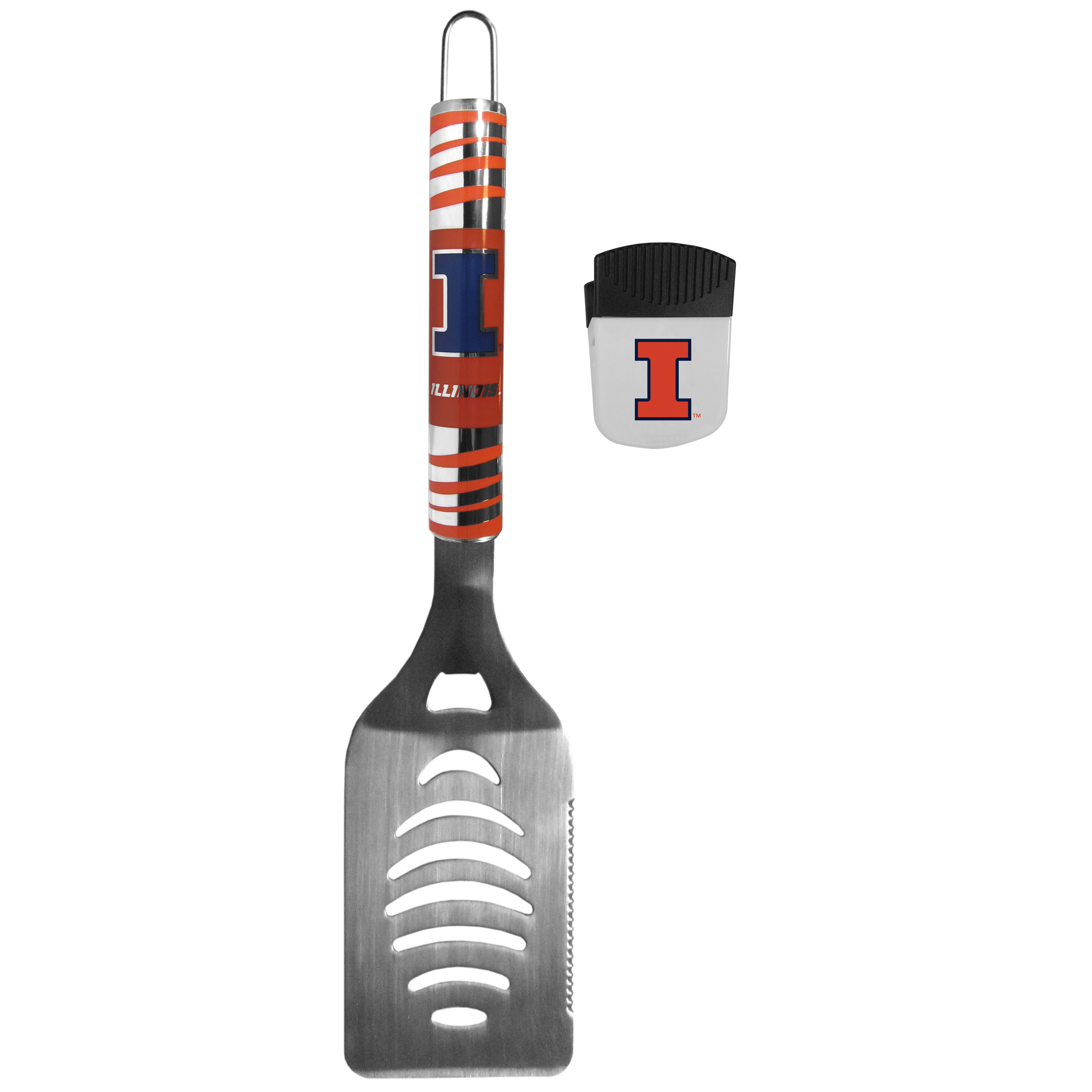 Illinois Fighting Illini Tailgate Spatula and Chip Clip    