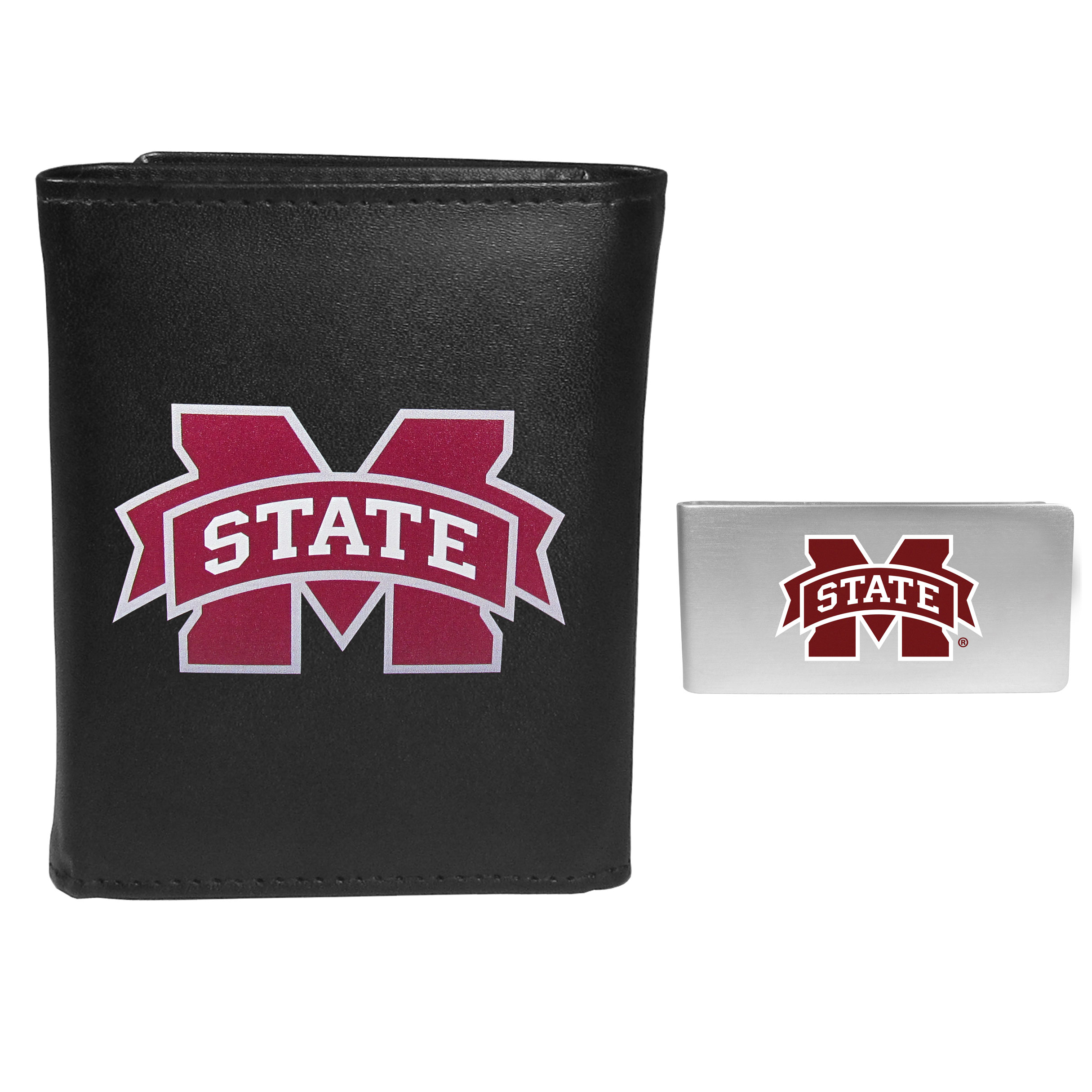 Mississippi St. Bulldogs Tri-fold Wallet & Money Clip