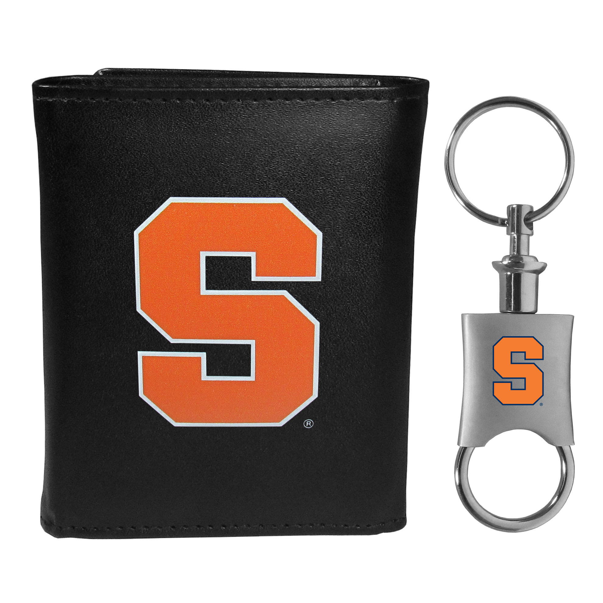 Syracuse Orange Tri-fold Wallet & Valet Key Chain    