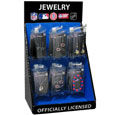 Cardboard Jewelry Counter Display with 6 Pegs