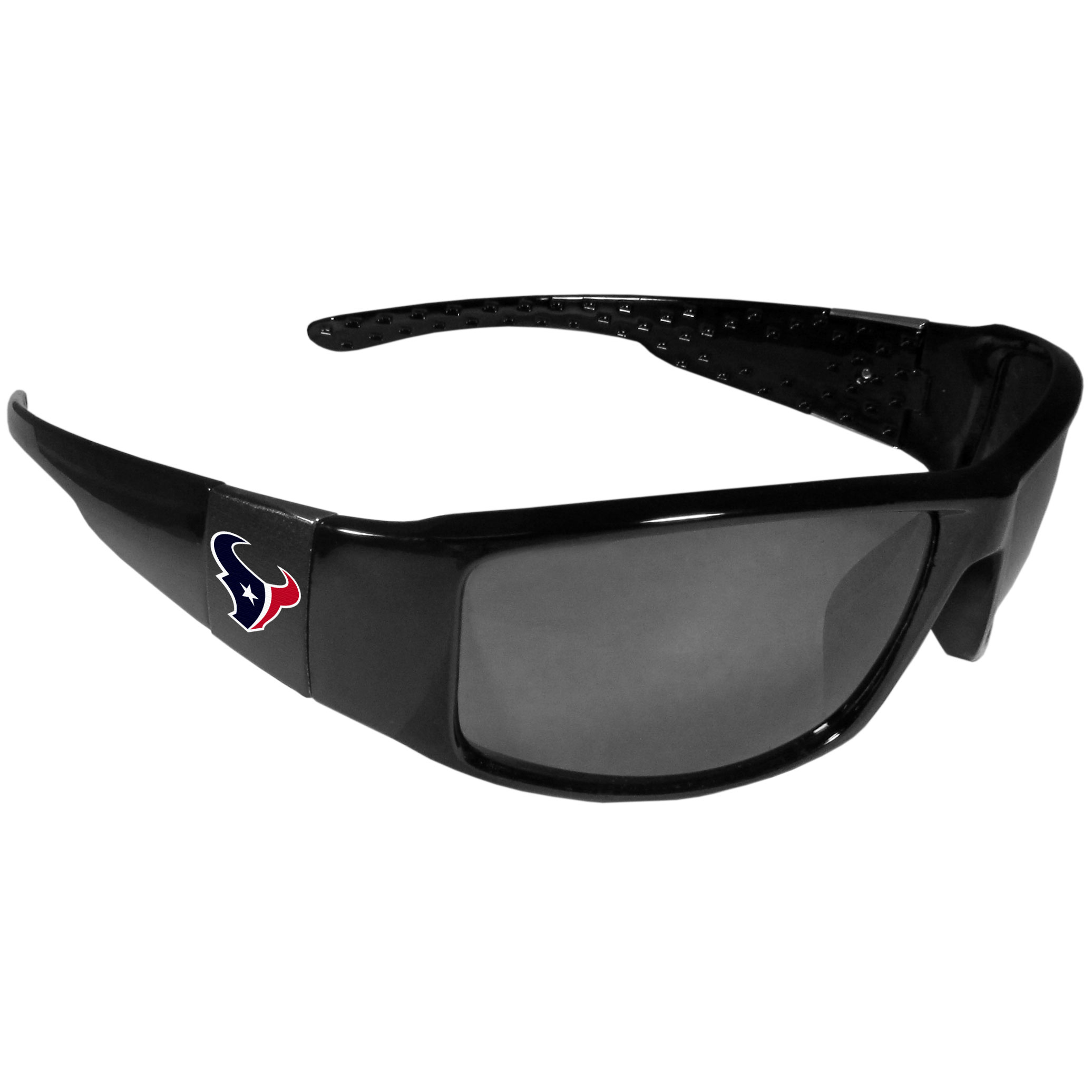 Houston Texans Black Wrap Sunglasses    