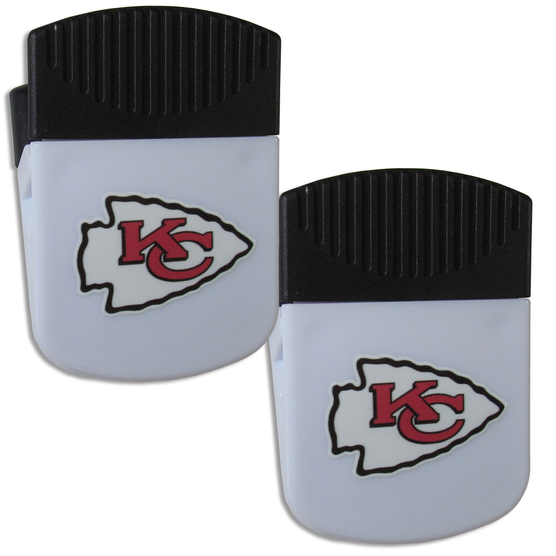 Kansas City Chiefs Chip Clip Magnet with Bottle Opener, 2 pack    