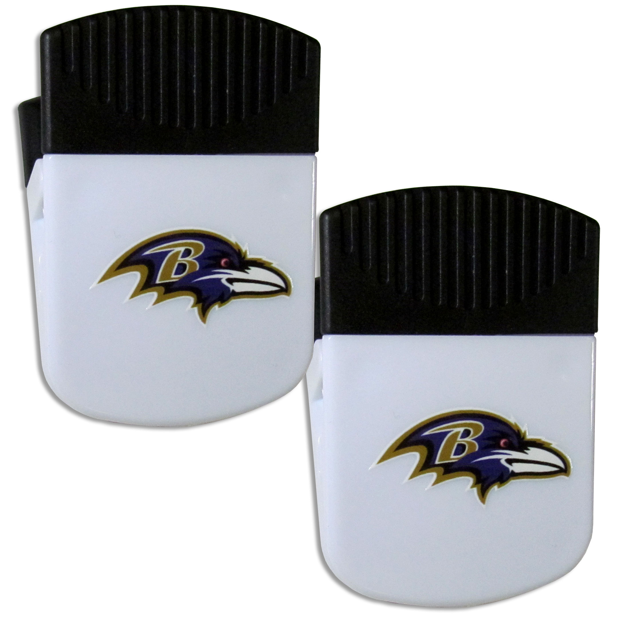 Baltimore Ravens Chip Clip Magnet with Bottle Opener, 2 pack    