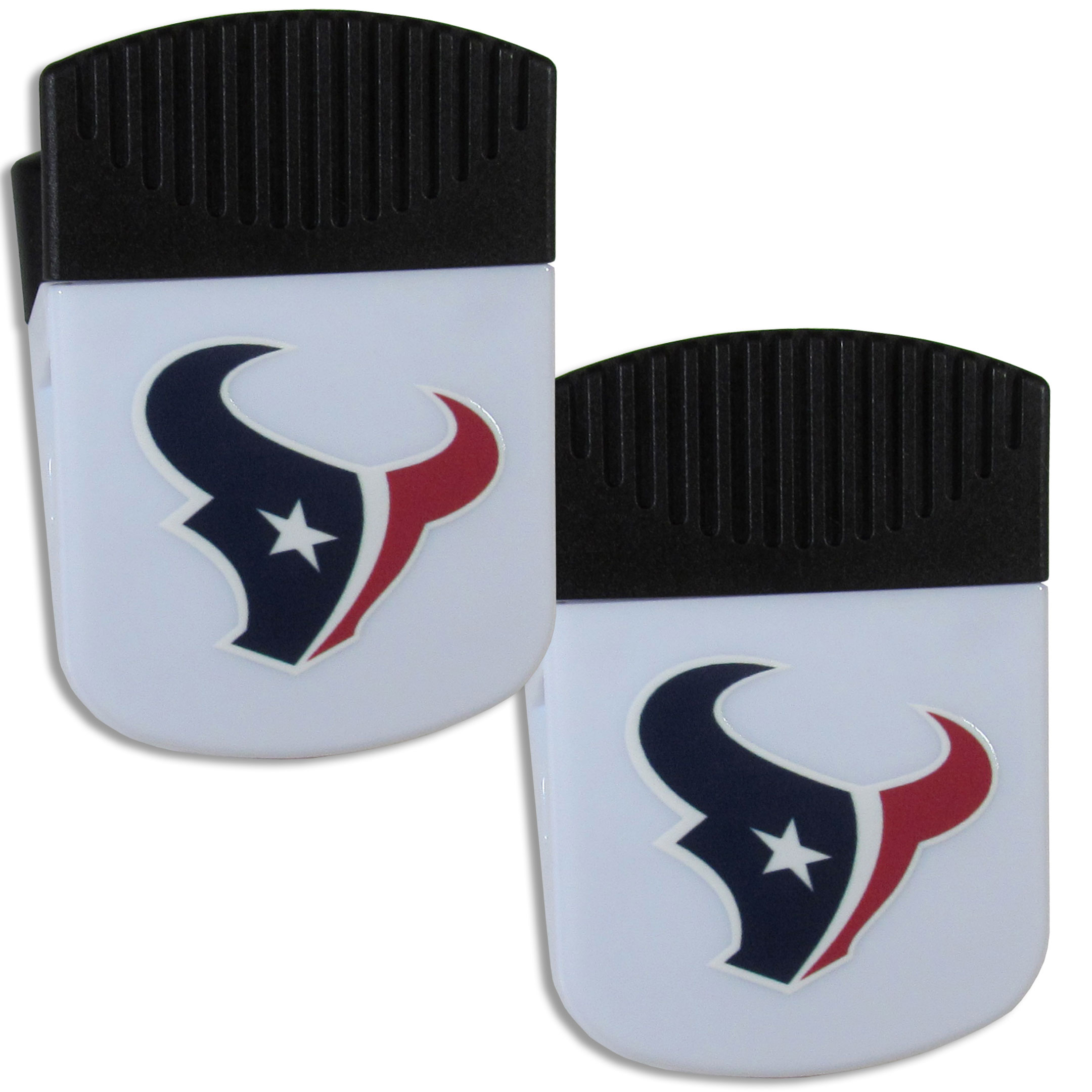 Houston Texans Chip Clip Magnet with Bottle Opener, 2 pack    