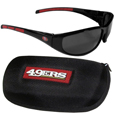 San Francisco 49ers Wrap Sunglass and Zippered Case Set