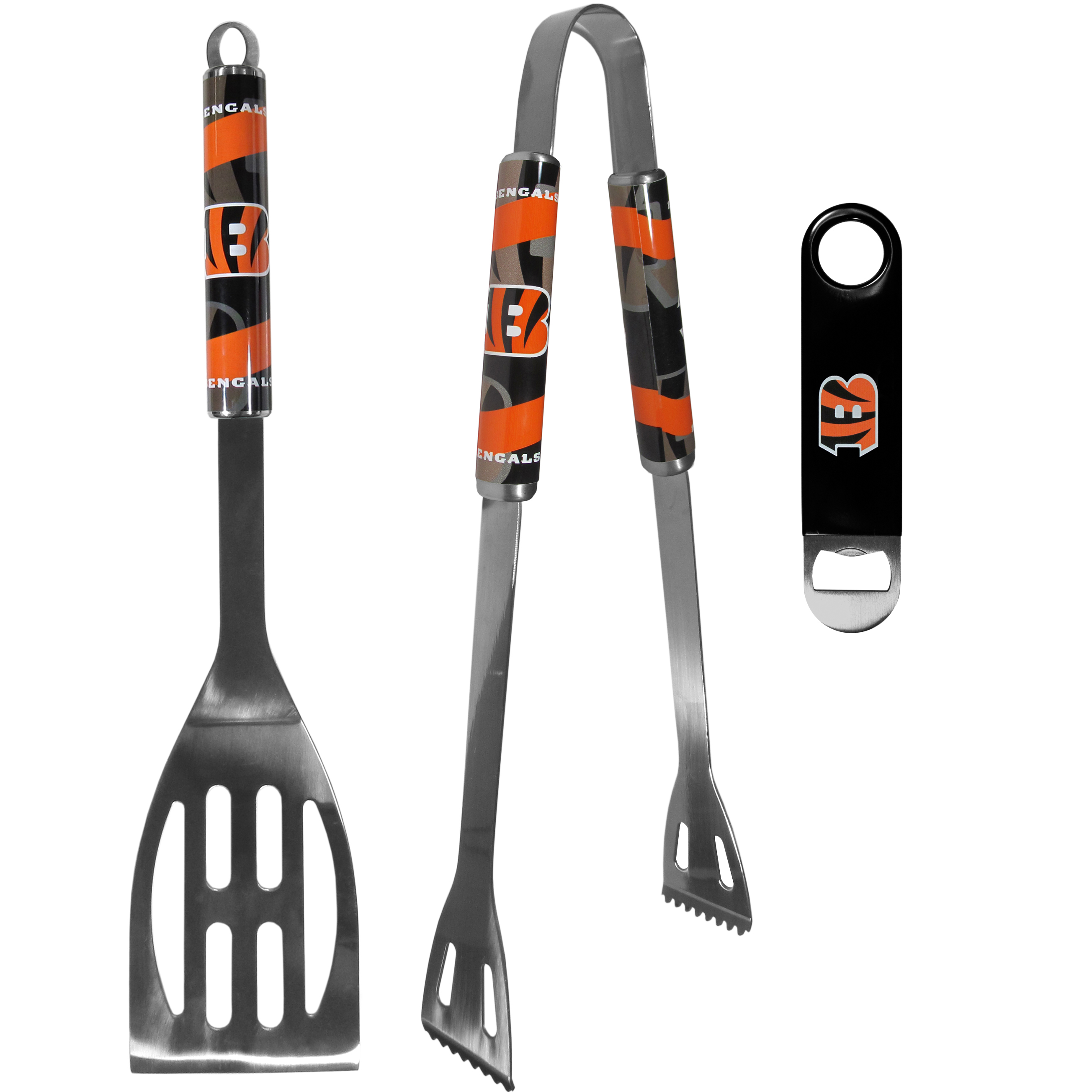 Cincinnati Bengals 2 pc BBQ Set and Bottle Opener    