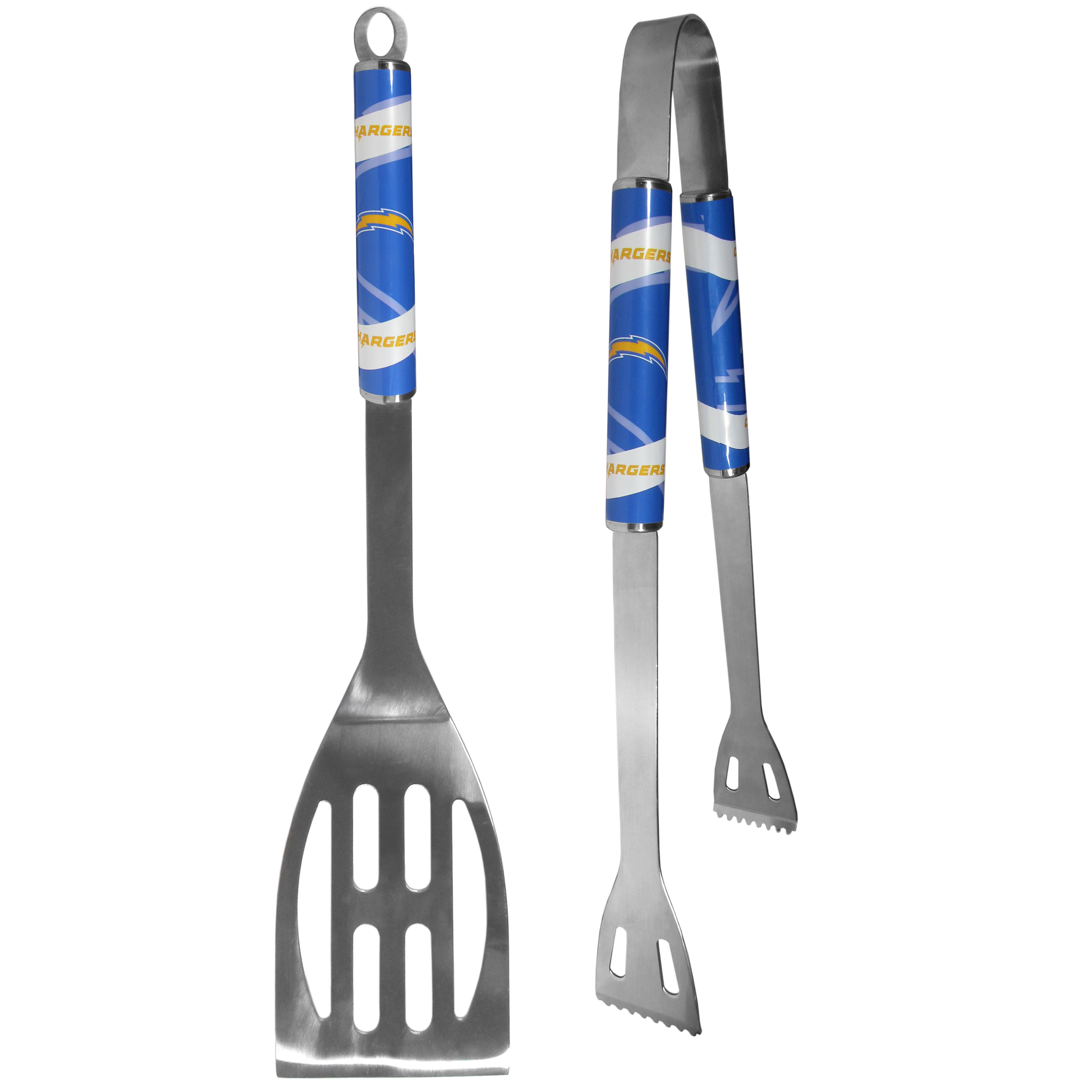 Los Angeles Chargers 2 pc Steel BBQ Tool Set    