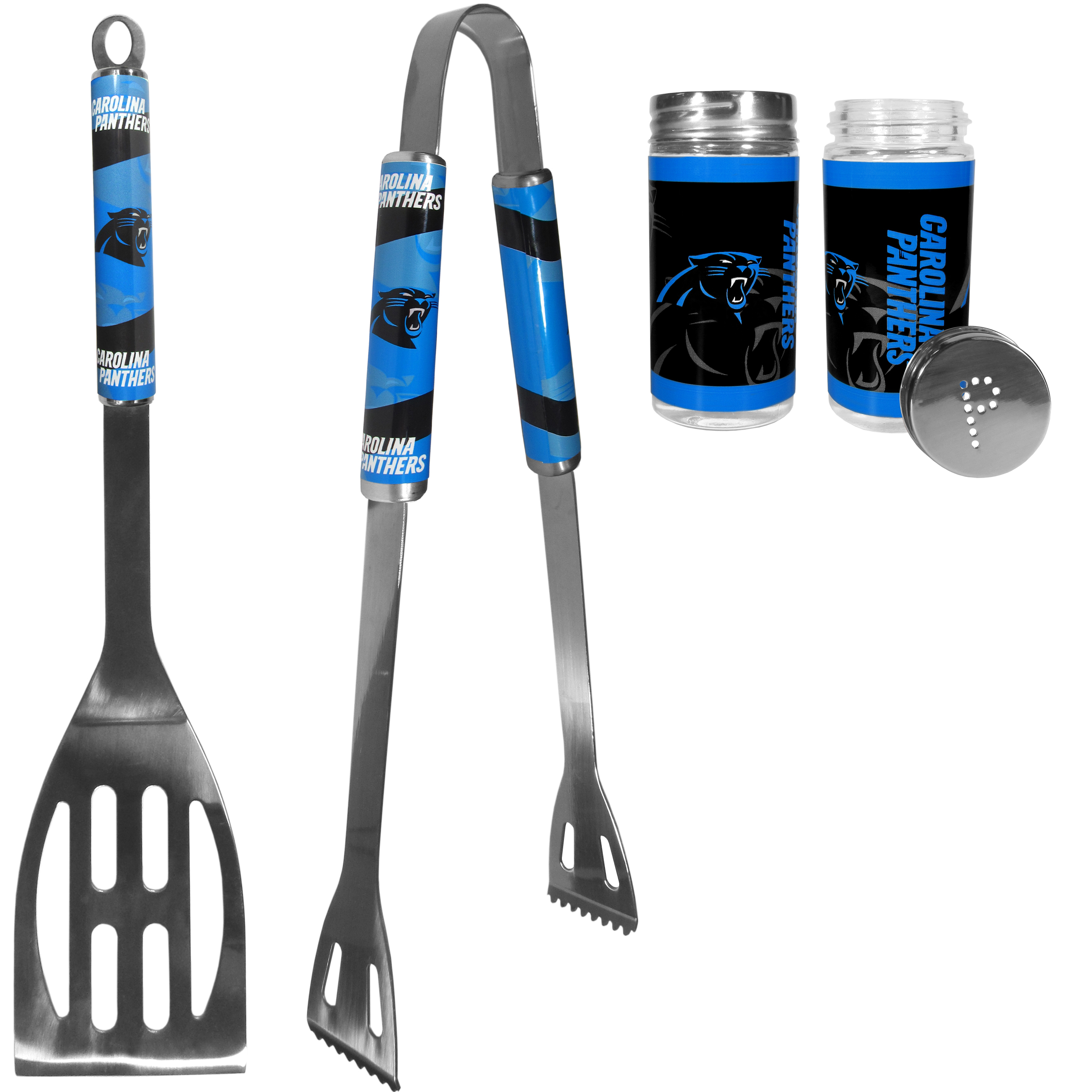 Carolina Panthers 2pc BBQ Set with Tailgate Salt & Pepper Shakers    