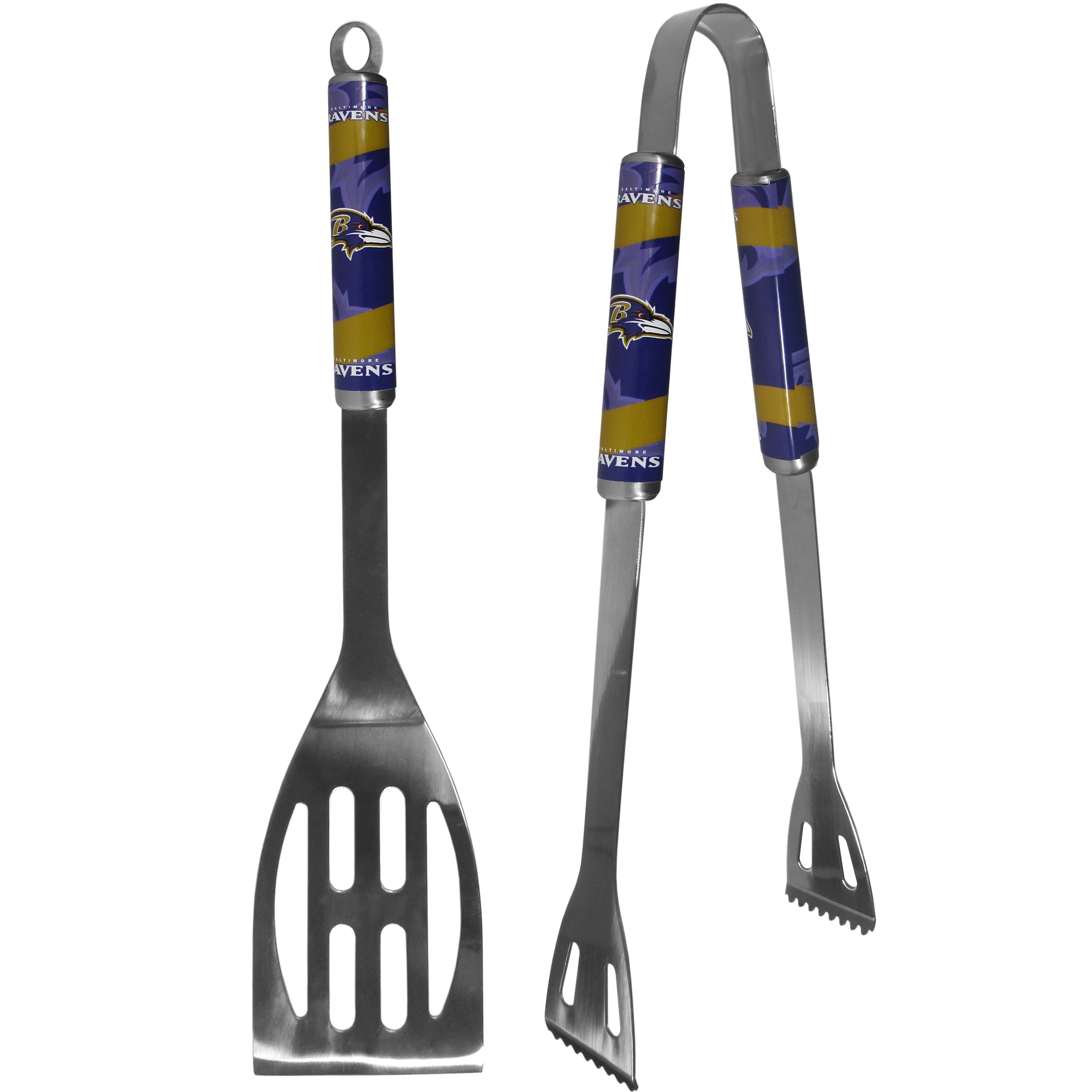 Baltimore Ravens 2 pc Steel BBQ Tool Set    