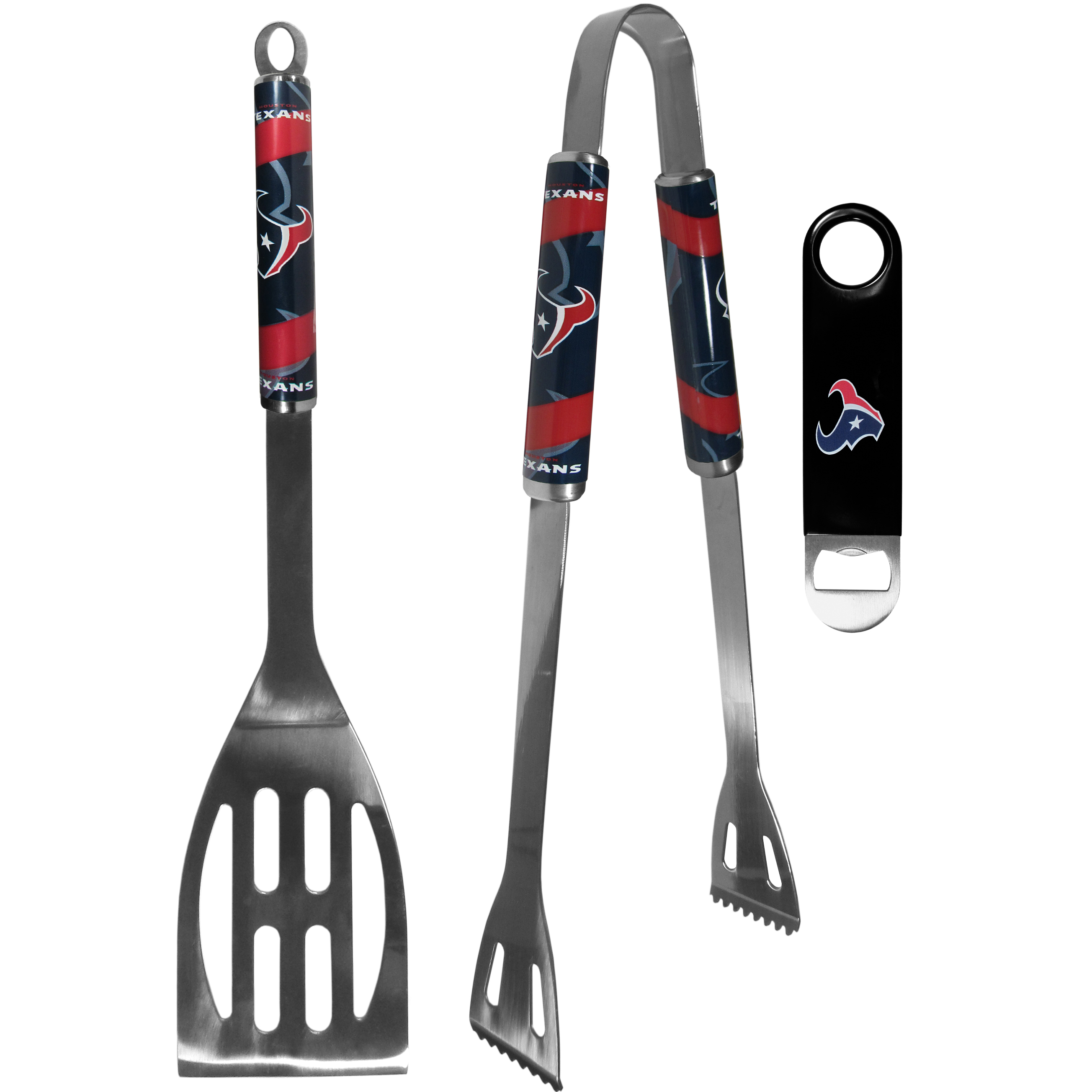 Houston Texans 2 pc BBQ Set and Bottle Opener    