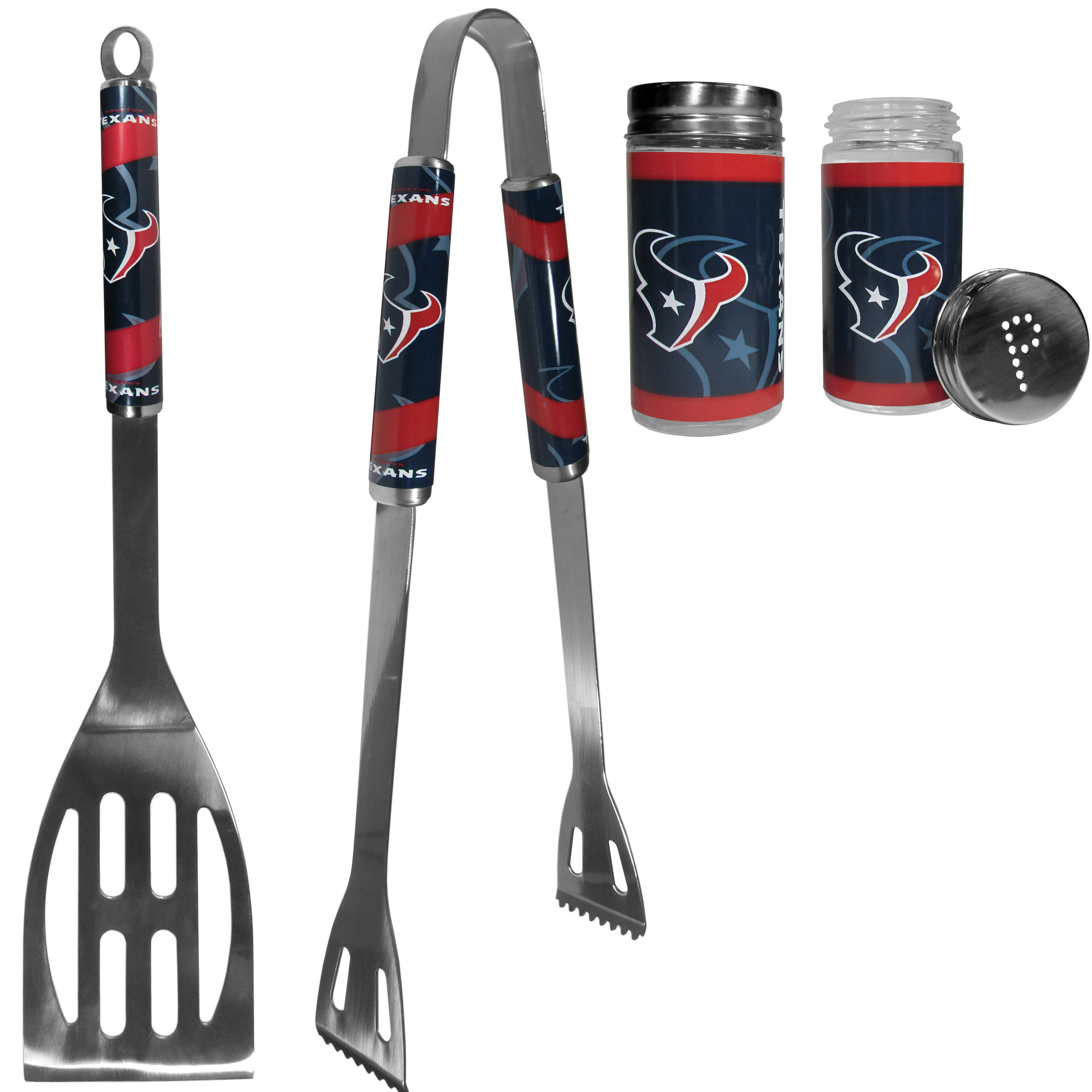 Houston Texans 2pc BBQ Set with Tailgate Salt & Pepper Shakers    