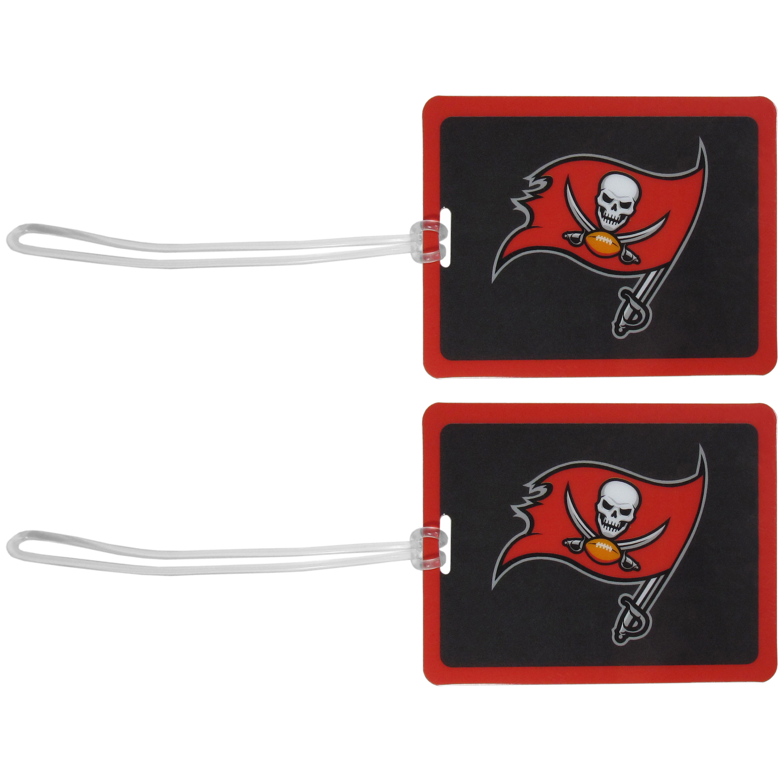 Tampa Bay Buccaneers Vinyl Luggage Tag, 2pk    