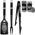 Kansas City Chiefs 3pc Black BBQ Tools w/Shakers