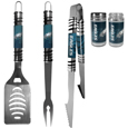 Philadelphia Eagles 3 pc Tailgater BBQ Set and Salt and Pepper Shaker Set