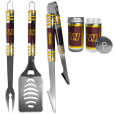 Washington Commanders 3 pc Tailgater BBQ Set and Salt and Pepper Shaker Set