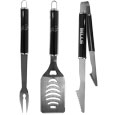 Buffalo Bills 3 pc Steel BBQ Set in Black