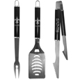 New Orleans Saints 3 pc Steel BBQ Set in Black