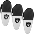 Oakland Raiders Mini Chip Clip Magnets, 3 pk