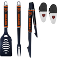 Chicago Bears 3 pc Logo BBQ Tools w/Chip Clips