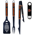 Chicago Bears 3 pc Logo BBQ Tools w/Bottle Opener