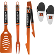 Cincinnati Bengals 3 pc Logo BBQ Tools w/Chip Clips