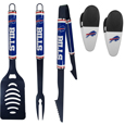 NFL 3 pc Logo BBQ Tools w/Chip Clips