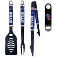 Buffalo Bills 3 pc Logo BBQ Tools w/Bottle Opener