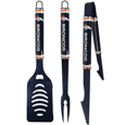 Denver Broncos 3 pc Color BBQ Tools
