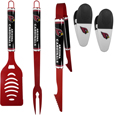 Arizona Cardinals 3 pc Logo BBQ Tools w/Chip Clips