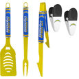 Los Angeles Chargers 3 pc Logo BBQ Tools w/Chip Clips