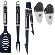 Dallas Cowboys 3 pc Logo BBQ Tools w/Chip Clips