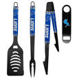 Detroit Lions 3 pc Logo BBQ Tools w/Bottle Opener