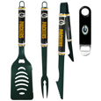 Green Bay Packers 3 pc Logo BBQ Tools w/Bottle Opener