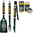 Green Bay Packers 3 pc Logo BBQ Tools w/
