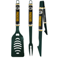 Green Bay Packers 3 pc Color BBQ Tools