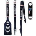 New England Patriots 3 pc Logo BBQ Tools w/Bottle Opener