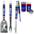Buffalo Bills 3 pc Steel Logo BBQ Tools w/Shakers