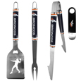 Denver Broncos 3 pc Steel Logo BBQ Tools w/Bottle Opener