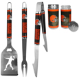 Cleveland Browns 3 pc Steel Logo BBQ Tools w/Shakers