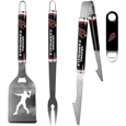 Arizona Cardinals 3 pc Steel Logo BBQ Tools w/Bottle Opener