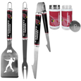 Arizona Cardinals 3 pc Steel Logo BBQ Tools w/Shakers