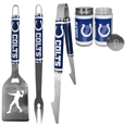 Indianapolis Colts 3 pc Steel Logo BBQ Tools w/Shakers
