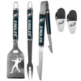 Philadelphia Eagles 3 pc Steel Logo BBQ Tools w/Chip Clips