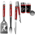Atlanta Falcons 3 pc Steel Logo BBQ Tools w/Shakers