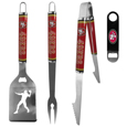 San Francisco 49ers 3 pc Steel Logo BBQ Tools w/Bottle Opener