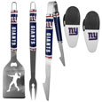 New York Giants 3 pc Steel Logo BBQ Tools w/Chip Clips