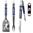New York Giants 3 pc Steel Logo BBQ Tools w/Bottle Opener