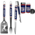 New York Giants 3 pc Steel Logo BBQ Tools w/Shakers
