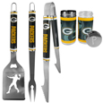 Green Bay Packers 3 pc Steel Logo BBQ Tools w/Shakers