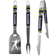 Los Angeles Rams 3 pc Steel BBQ Tool Set